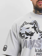 Amstaff Milian T-Shirt Stone Grey - Amstaff Wear