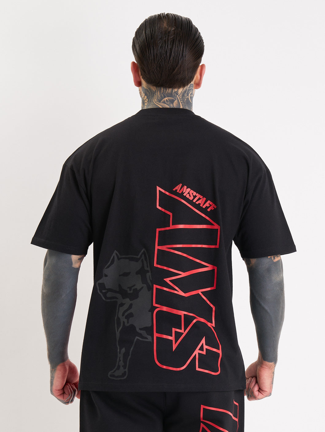 Amstaff Mavor T-Shirt Black Red