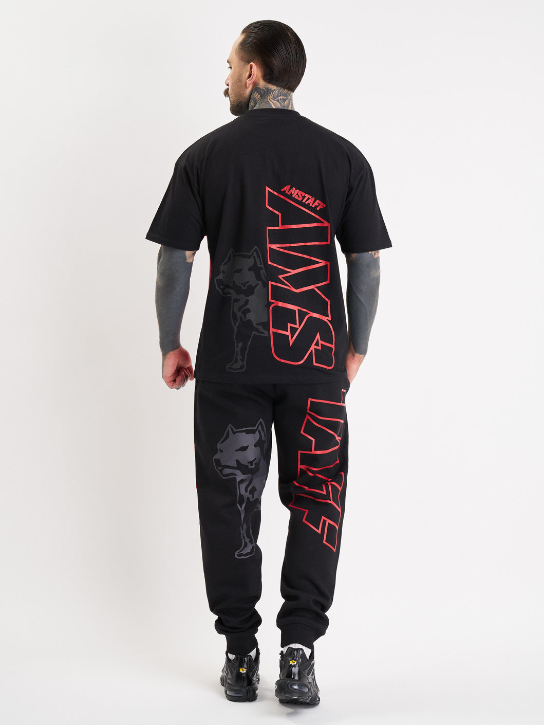 Amstaff Mavor T-Shirt Black Red