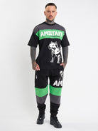 Amstaff Masho T-Shirt Black Grey Green - Amstaff Wear
