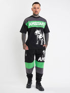 Amstaff Masho T-Shirt Black Grey Green - Amstaff Wear