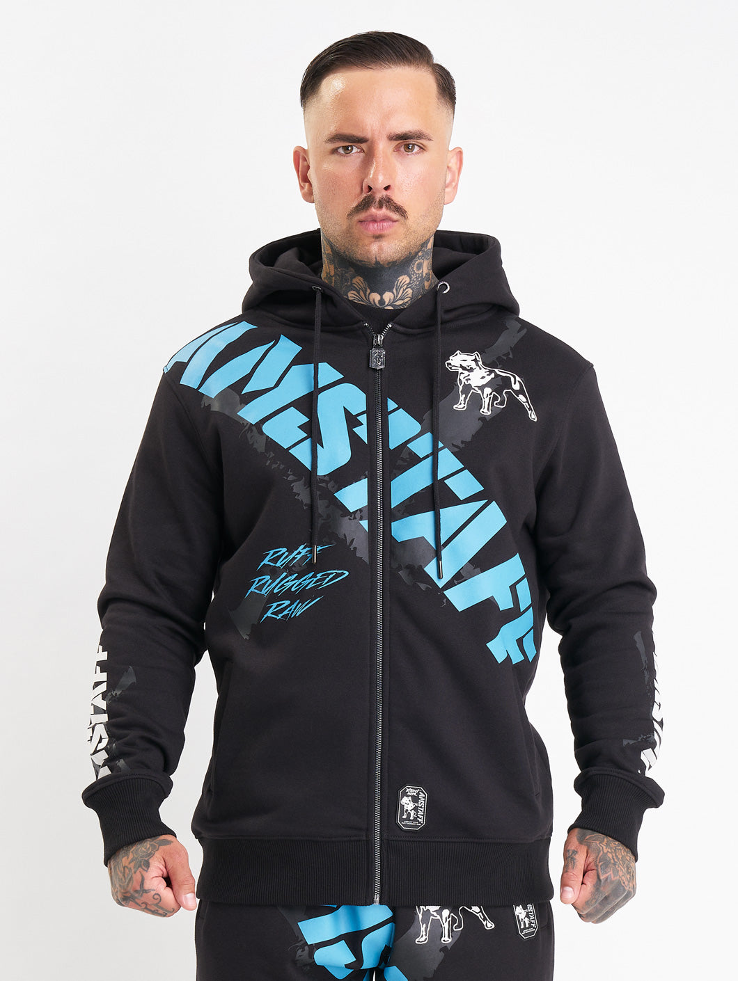 Amstaff Eryon Ziphoodie Black - Amstaff Wear