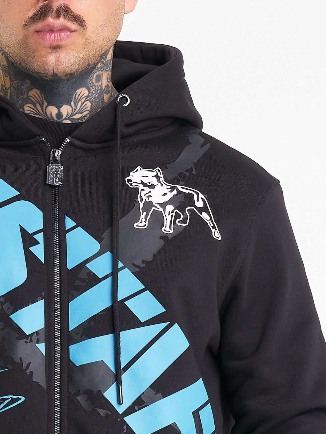 Amstaff Eryon Ziphoodie Black - Amstaff Wear