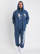 Amstaff Logo 2.0 Ziphoodie Cobald Blue - Amstaff Wear