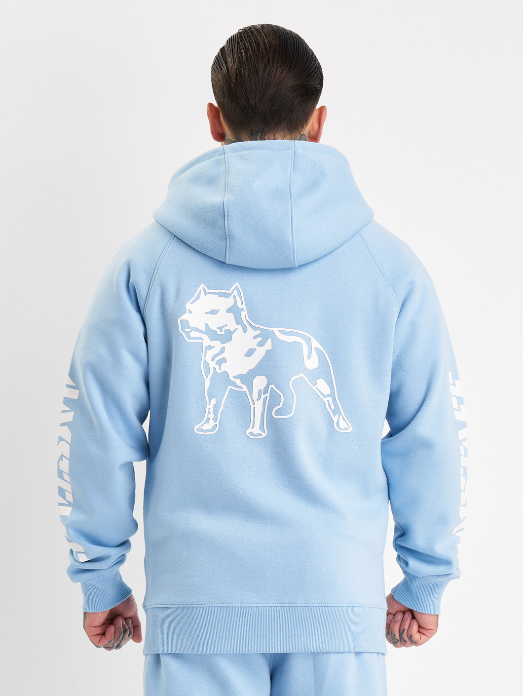 Amstaff Logo 2.0 Ziphoodie Horizon Blue - Amstaff Wear