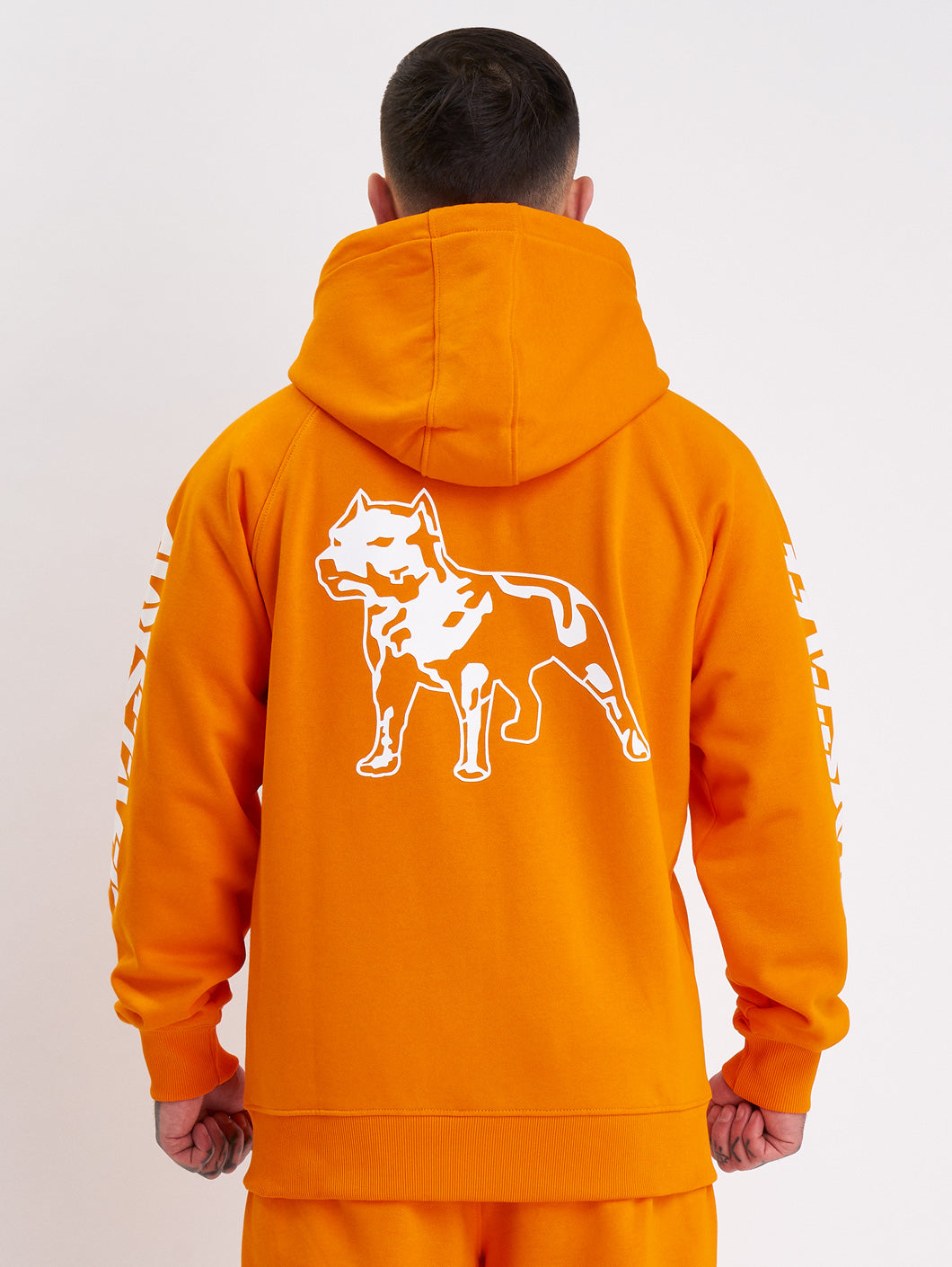 Amstaff Logo 2.0 Ziphoodie Orange - Amstaff Wear