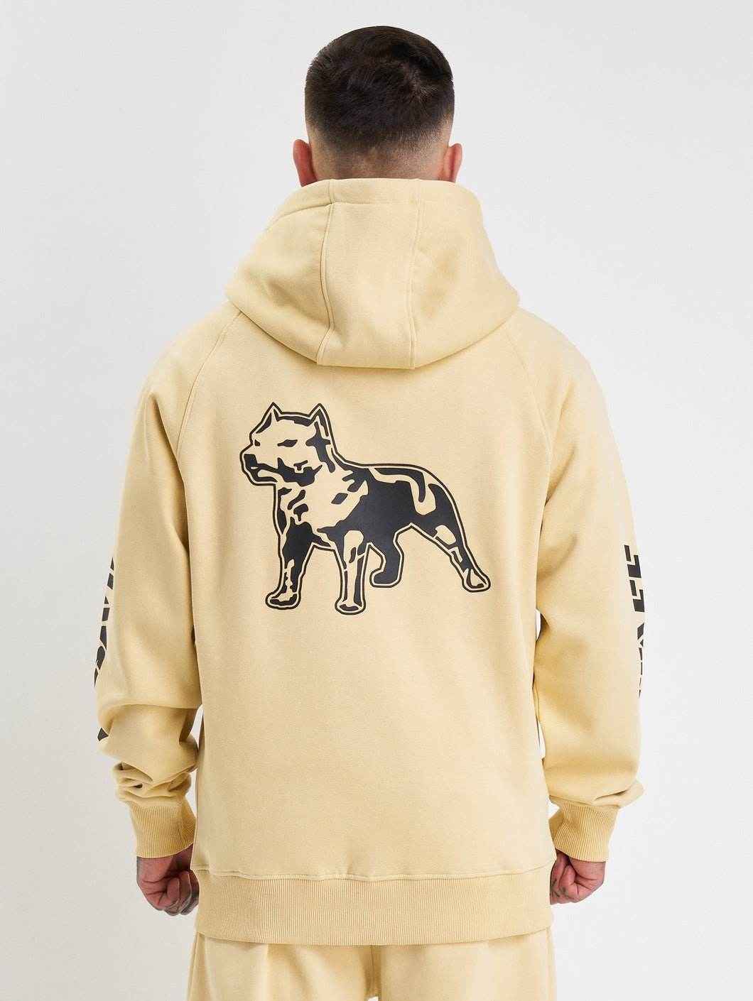 Amstaff Logo 2.0 Ziphoodie Vanilla Cream - Amstaff Wear