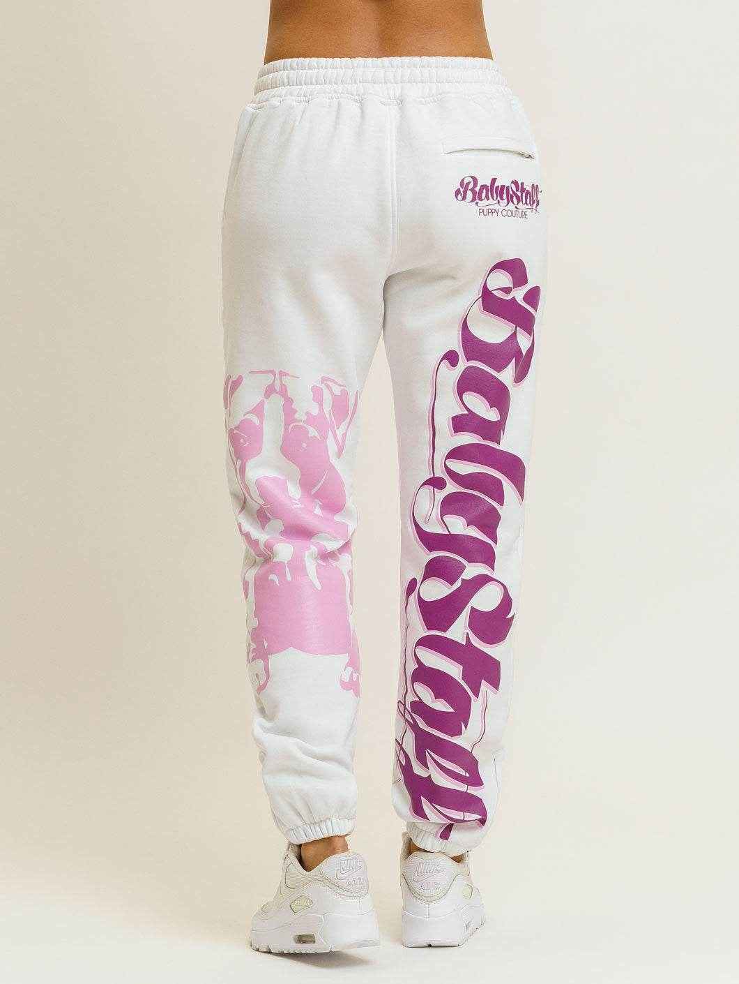 Babystaff Merah Sweatpants White - Amstaff Wear