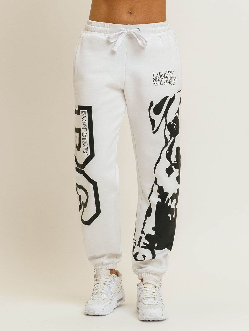 Babystaff Puppy Sweatpants White - Amstaff Wear