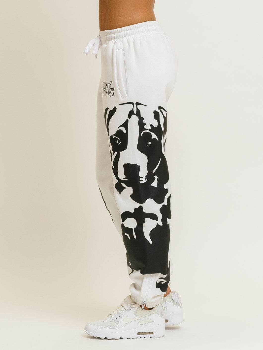 Babystaff Puppy Sweatpants White - Amstaff Wear