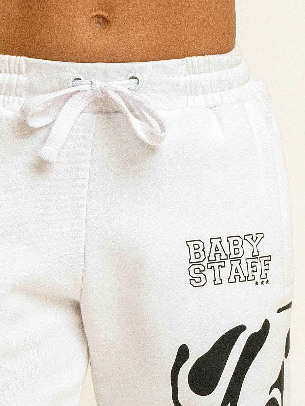Babystaff Puppy Sweatpants White - Amstaff Wear