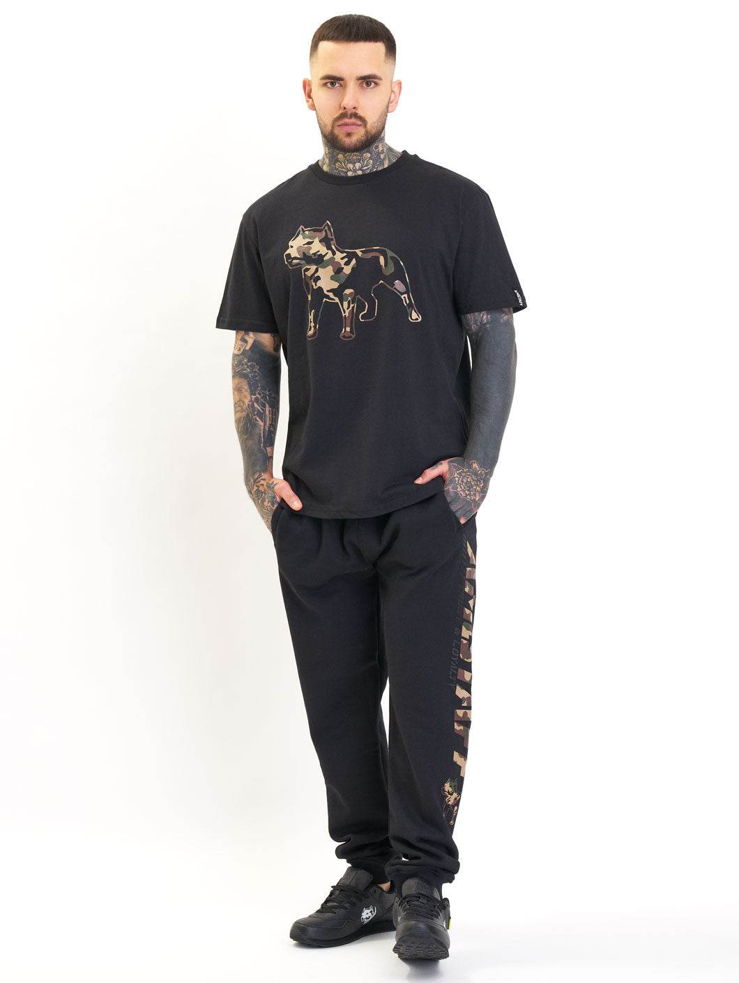 Amstaff Logo 2.0 T-Shirt Black Camouflage - Amstaff Wear