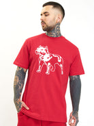 Amstaff Logo 2.0 T-Shirt Red White - Amstaff Wear