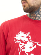 Amstaff Logo 2.0 T-Shirt Red White - Amstaff Wear