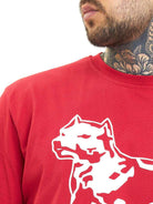Amstaff Logo 2.0 T-Shirt Red White - Amstaff Wear