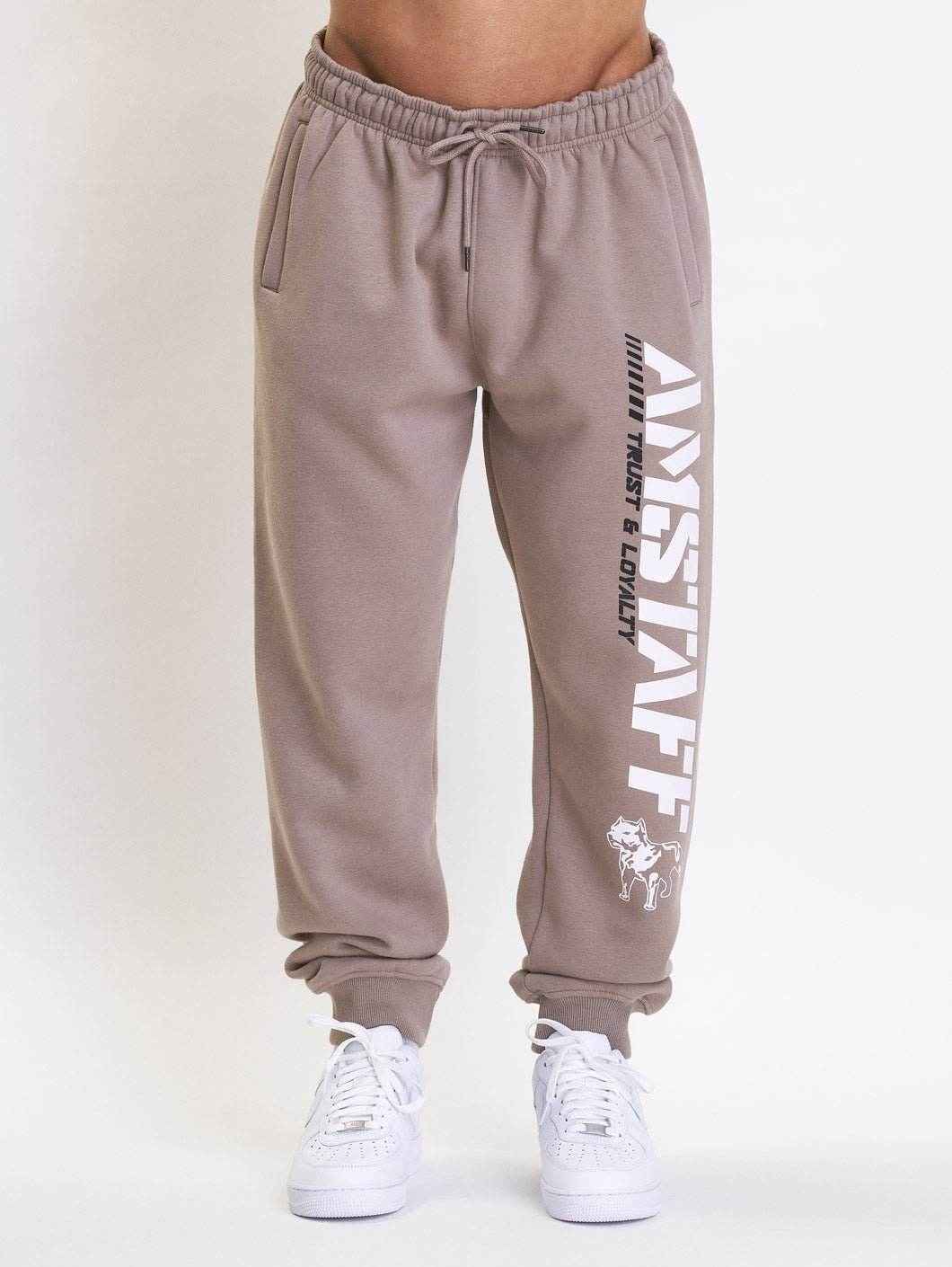 Amstaff Logo 2.0 Sweatpants Light Brown - Amstaff Wear
