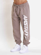 Amstaff Logo 2.0 Sweatpants Light Brown - Amstaff Wear