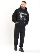 Amstaff Logo 2.0 Hoodie Black White - Amstaff Wear