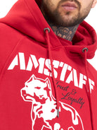 Amstaff Logo 2.0 Hoodie Red - Amstaff Wear