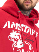 Amstaff Logo 2.0 Hoodie Red - Amstaff Wear