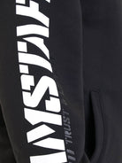 Amstaff Logo 2.0 Ziphoodie Black White - Amstaff Wear