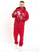 Amstaff Logo 2.0 Ziphoodie Red - Amstaff Wear
