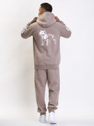 Amstaff Logo 2.0 Ziphoodie Light Brown - Amstaff Wear