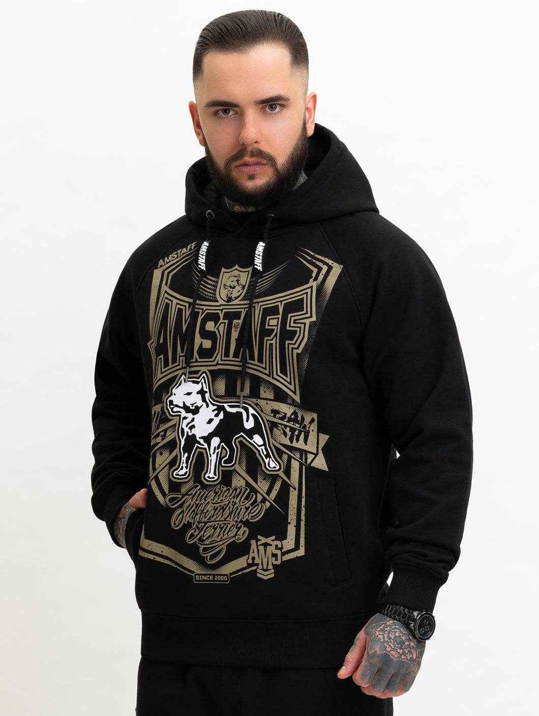 Amstaff Perigor Hoodie Black - Amstaff Wear
