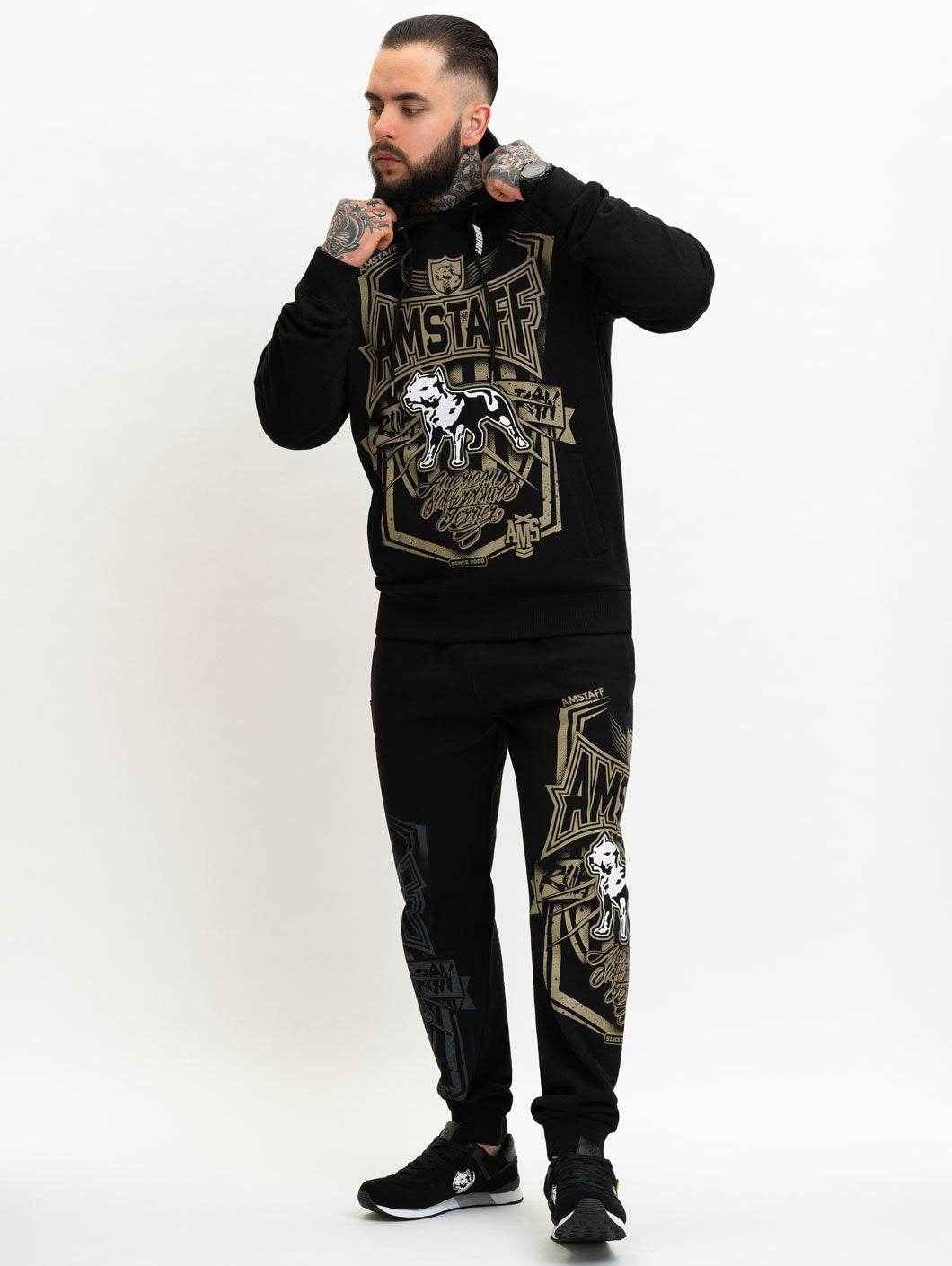 Amstaff Perigor Hoodie Black - Amstaff Wear