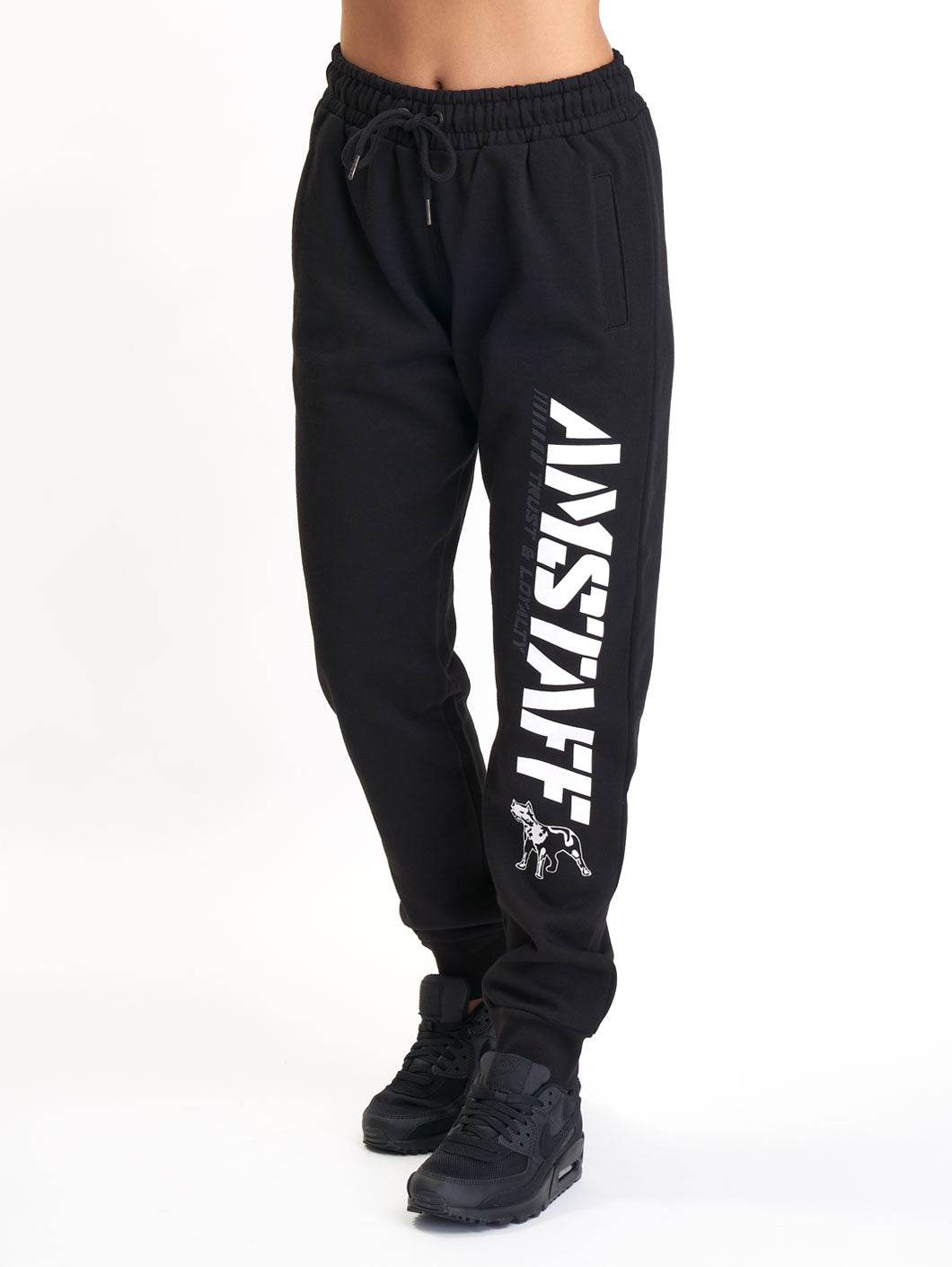 Amstaff Woman Logo Sweatpants Black - Amstaff Wear