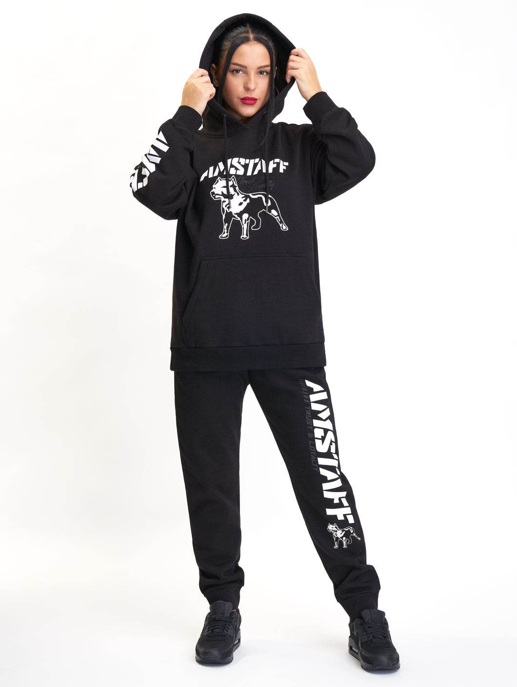 Amstaff Woman Logo Sweatpants Black - Amstaff Wear