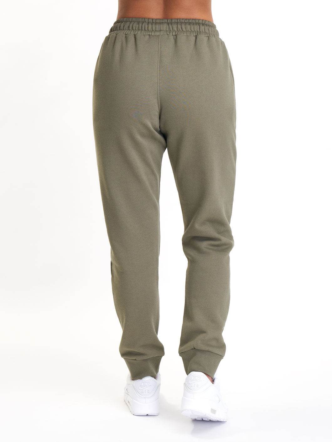Woman Logo Sweatpants Olive - Amstaff Wear
