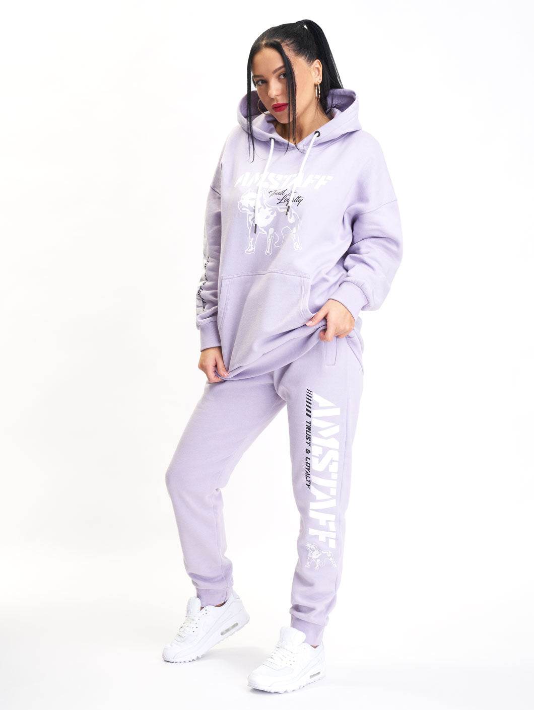 Woman Logo Sweatpants Lavender - Amstaff Wear
