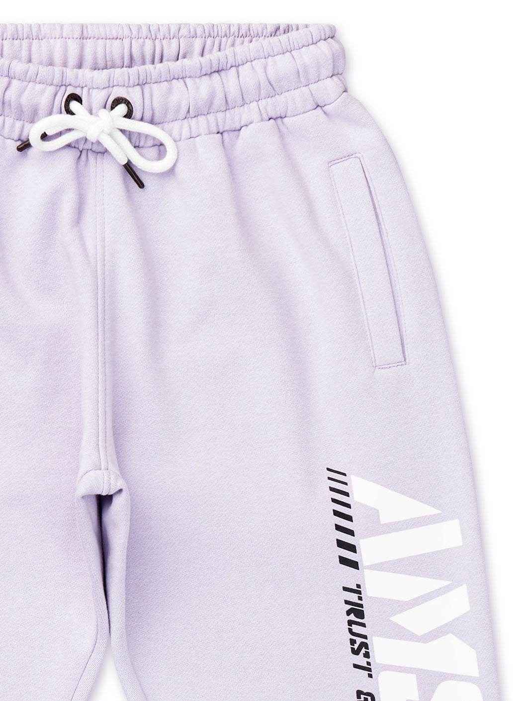 Woman Logo Sweatpants Lavender - Amstaff Wear