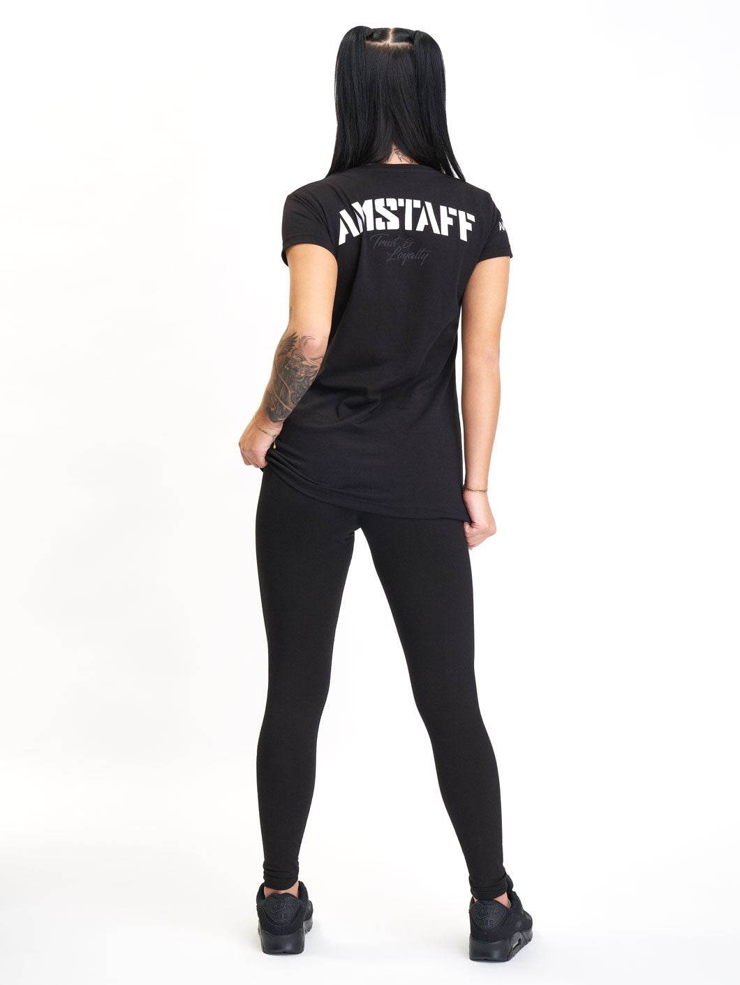 Amstaff Woman Logo T-Shirt Black - Amstaff Wear