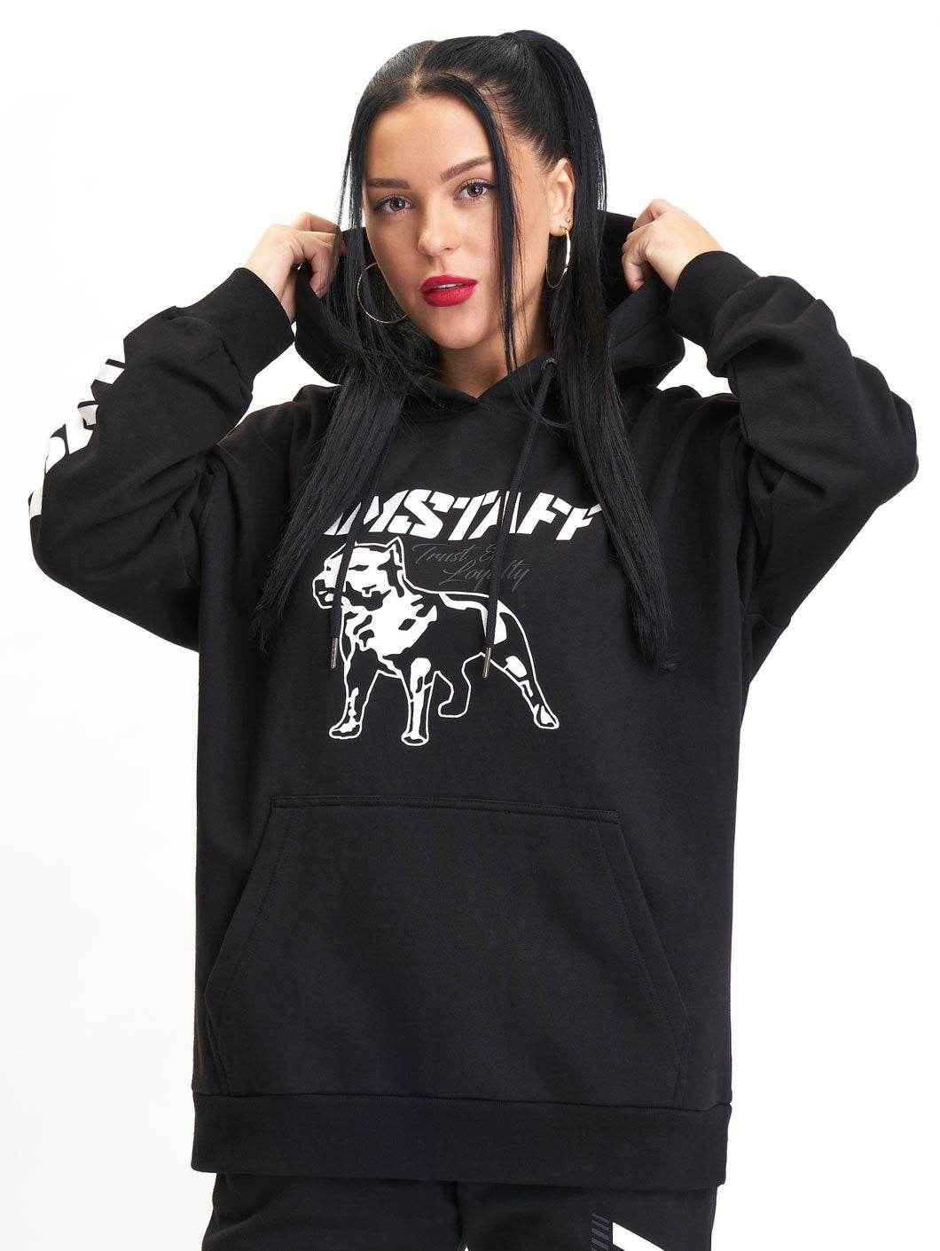 Amstaff Woman Logo Hoodie Black - Amstaff Wear