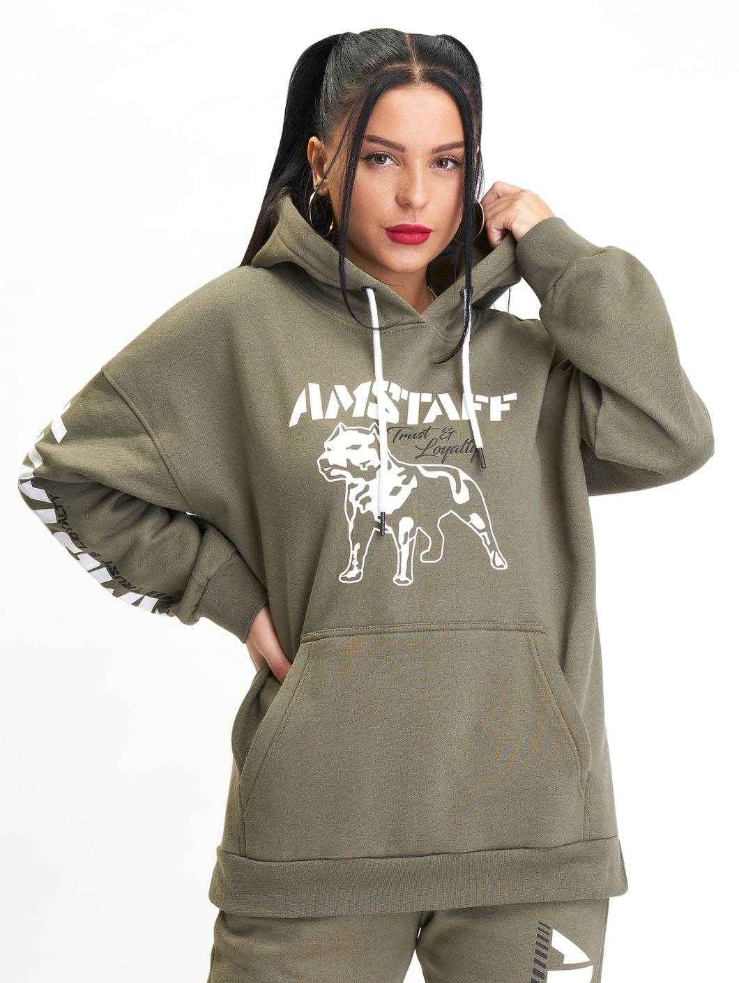 Amstaff Woman Logo Hoodie - grün - Amstaff Wear