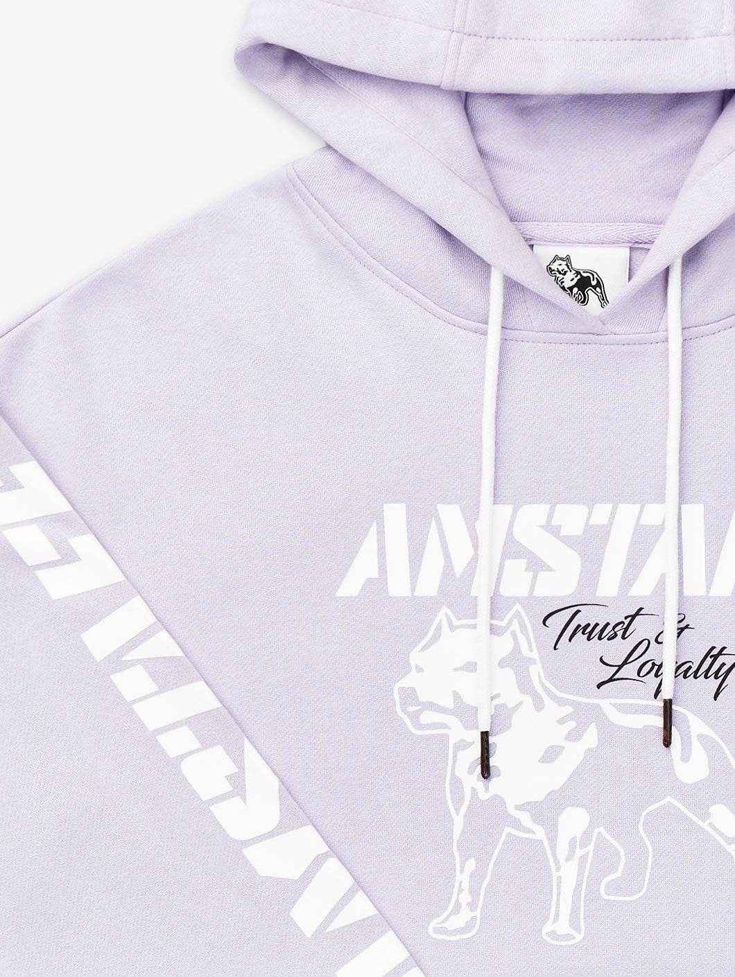 Amstaff Woman Logo Hoodie Lavender - Amstaff Wear