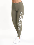 Amstaff Woman Logo Leggings Olive - Amstaff Wear