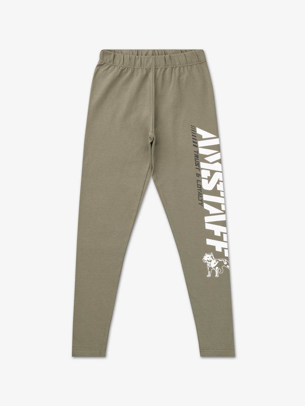 Amstaff Woman Logo Leggings Olive - Amstaff Wear