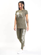 Amstaff Woman Logo Leggings Olive - Amstaff Wear