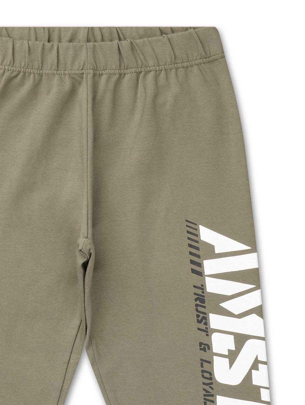 Amstaff  Woman Logo Leggings Olive - Amstaff Wear