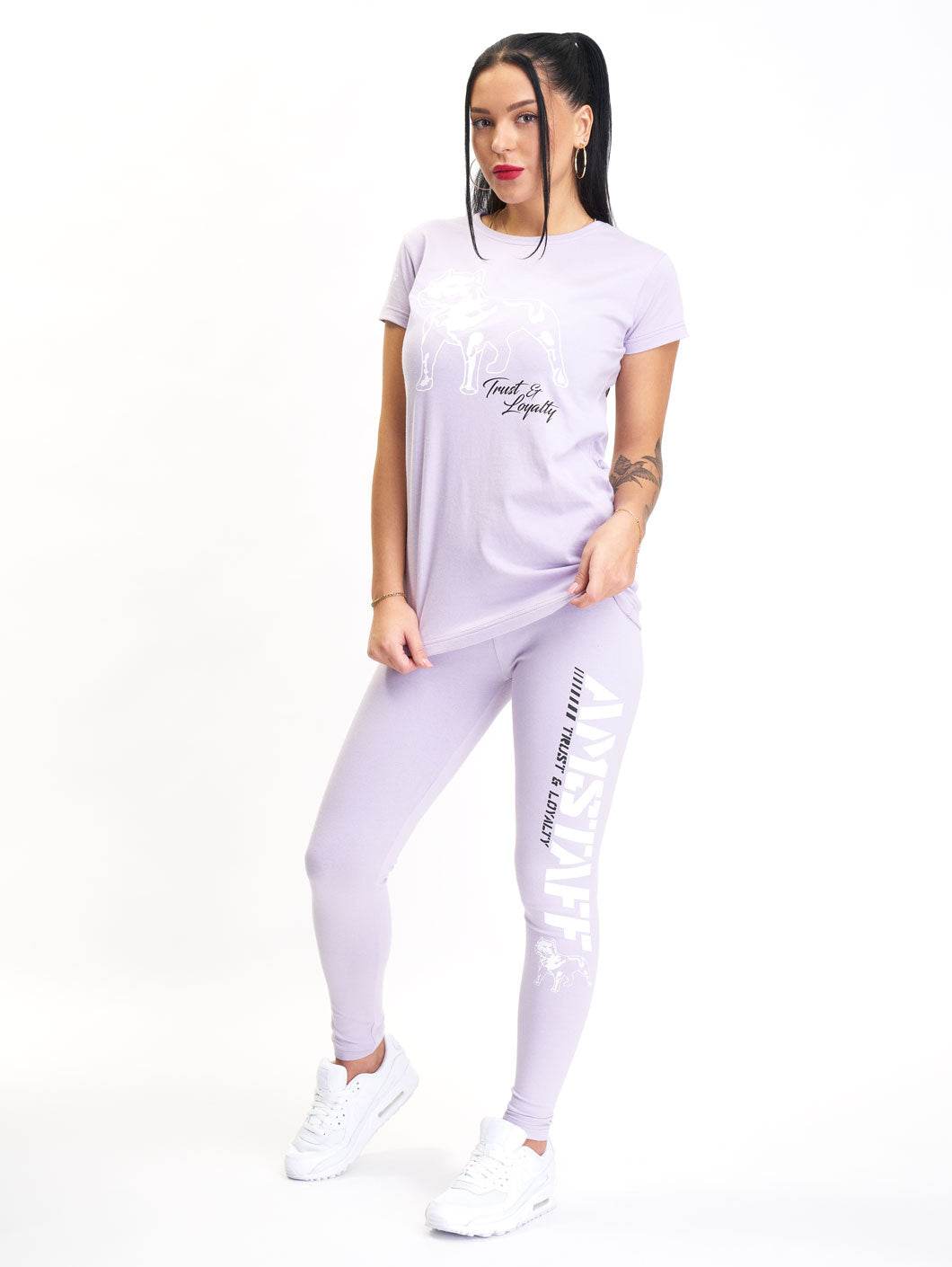Amstaff Woman Logo Leggings Lavender - Amstaff Wear