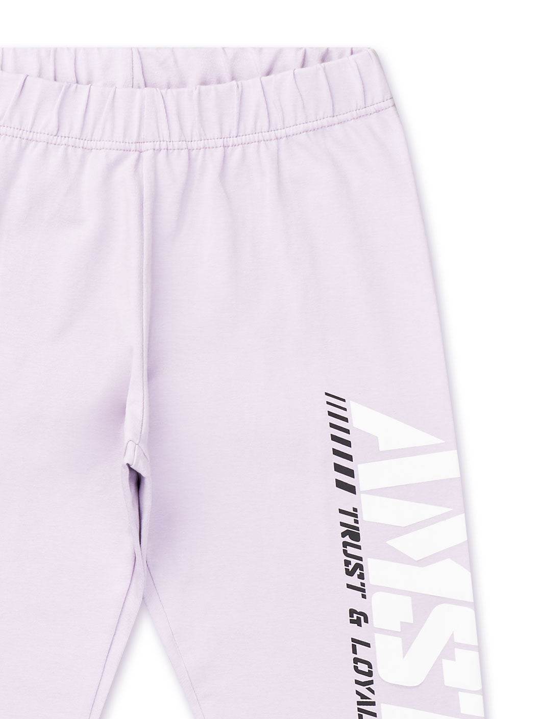 Amstaff Woman Logo Leggings Lavender - Amstaff Wear