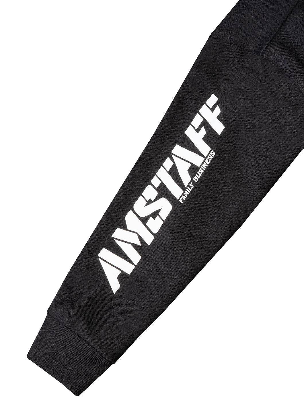 Amstaff Kids Tayson Ziphoodie Black - Amstaff Wear