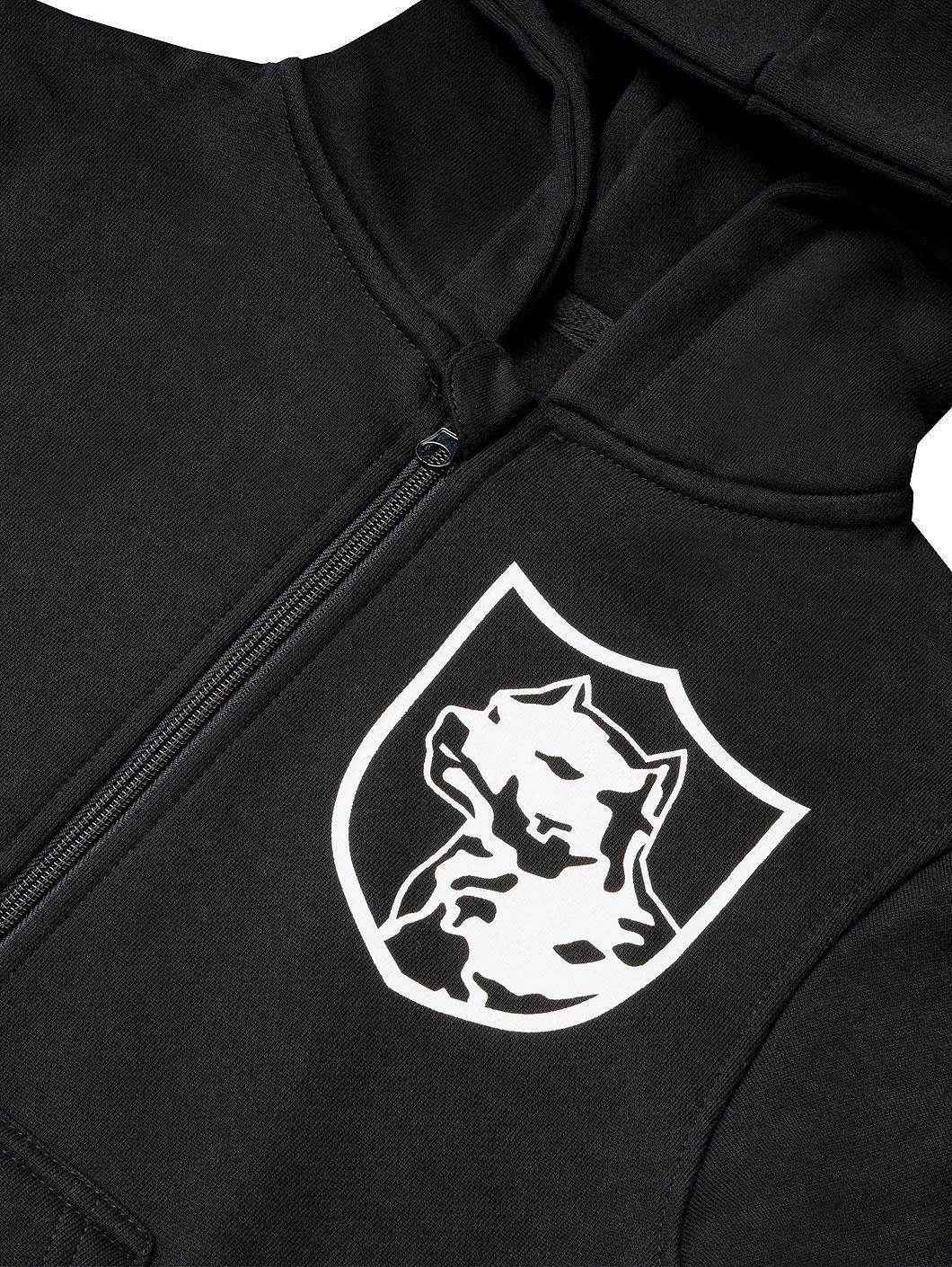 Amstaff Kids Tayson Ziphoodie Black - Amstaff Wear