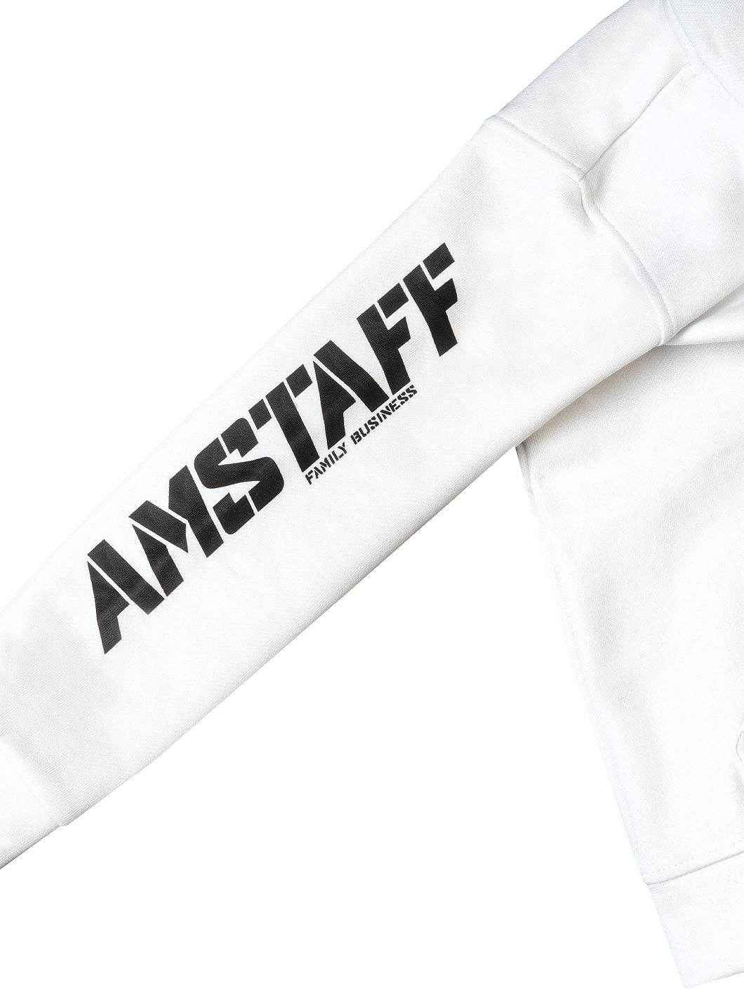 Amstaff Kids Tayson Ziphoodie White - Amstaff Wear