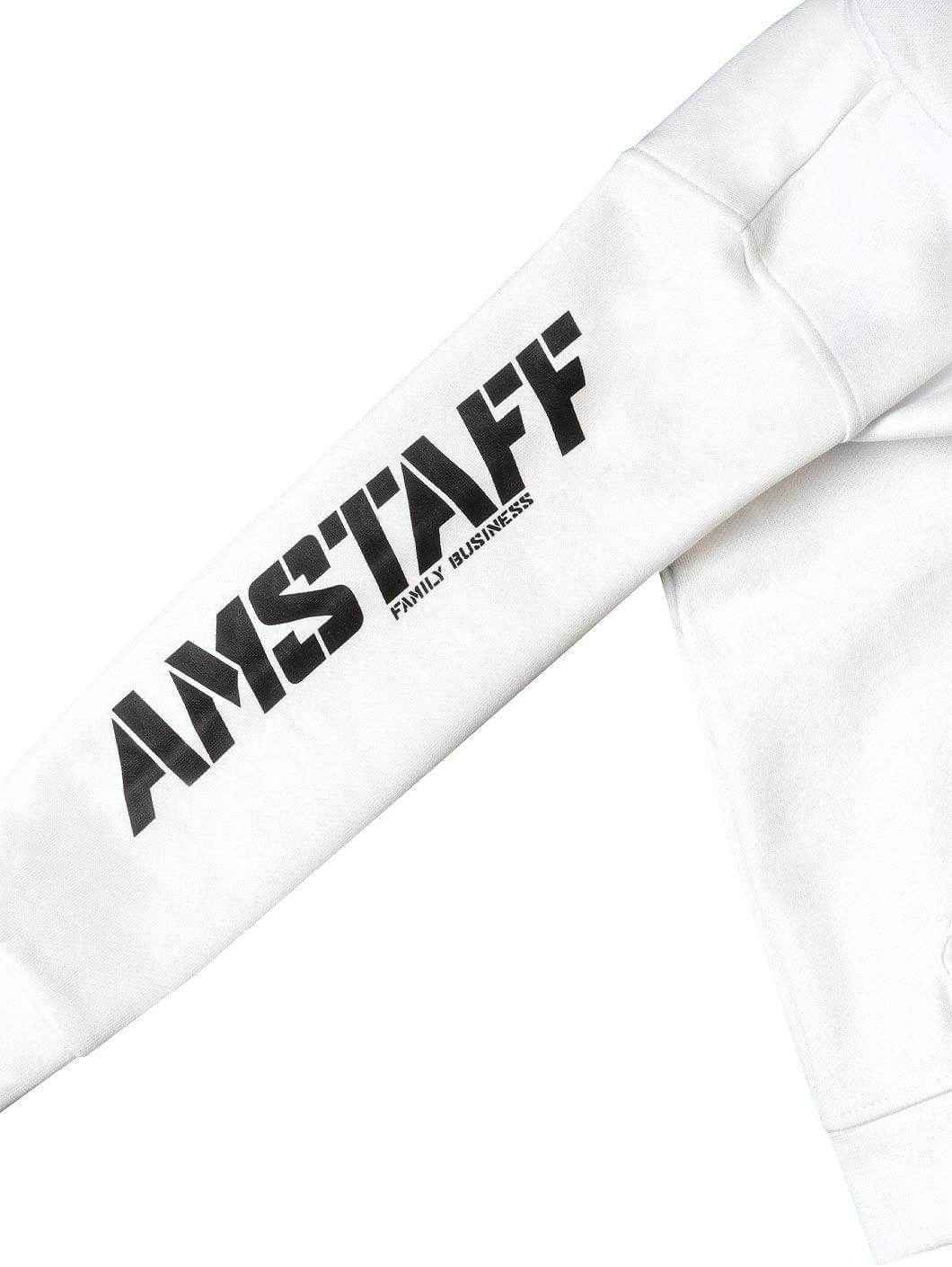 Amstaff Kids Tayson Ziphoodie White - Amstaff Wear