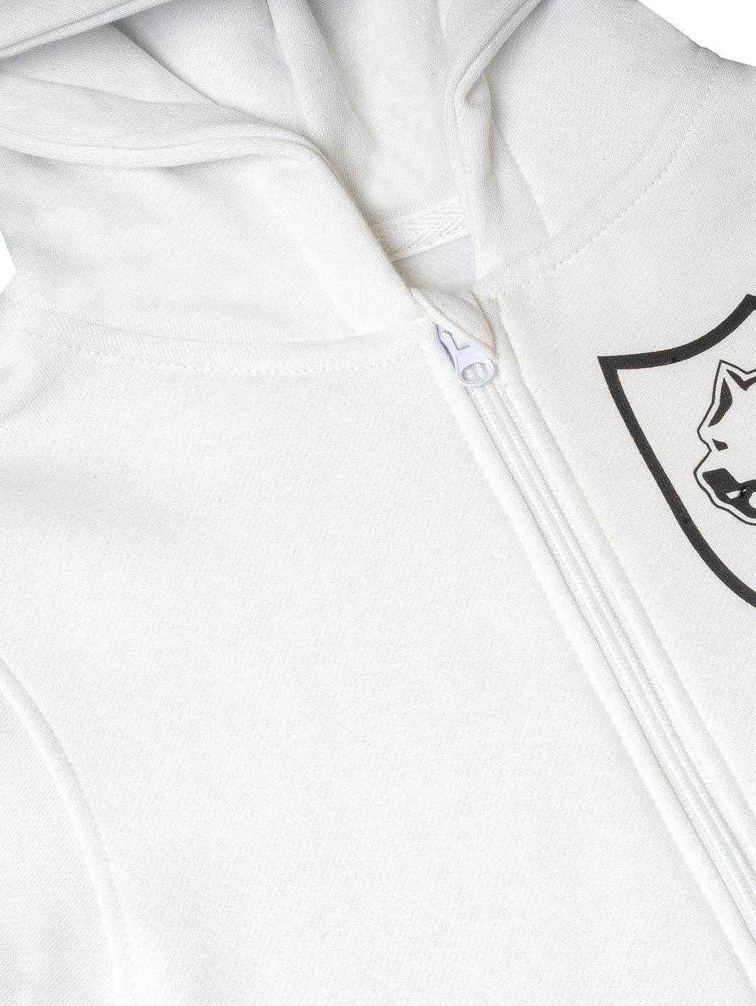 Amstaff Kids Tayson Ziphoodie White - Amstaff Wear
