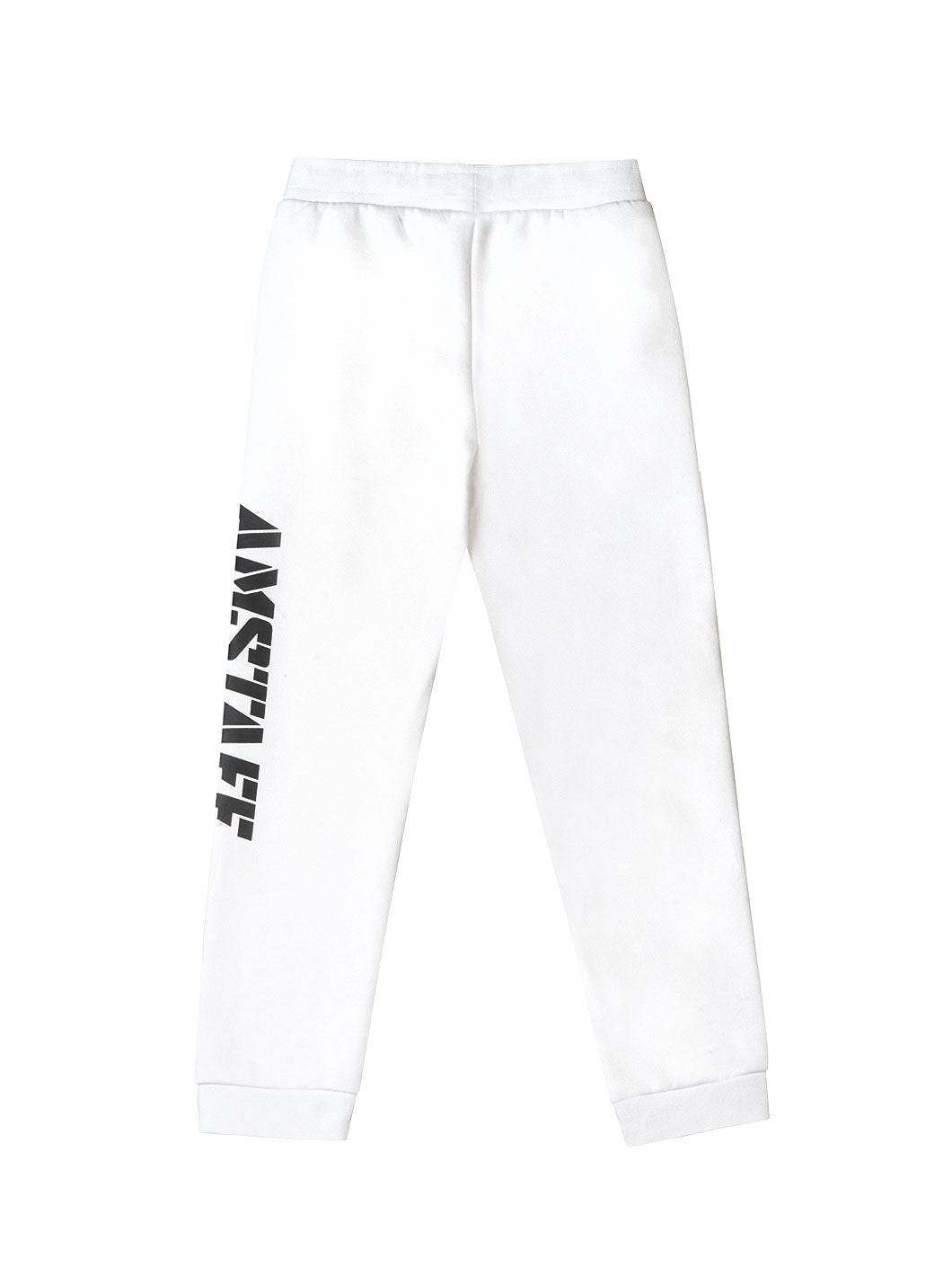 Amstaff Kids Tayson Sweatpants White - Amstaff Wear